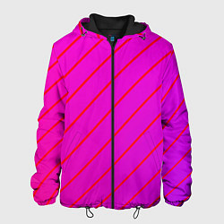 Мужская куртка Розовый и фиолетовые линии