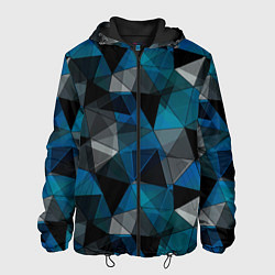 Мужская куртка Сине-черный геометрический