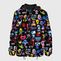 Куртка с капюшоном мужская Персонажи разных игр, цвет: 3D-черный