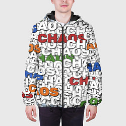 Куртка с капюшоном мужская Chaos Хаос из слов, цвет: 3D-черный — фото 2