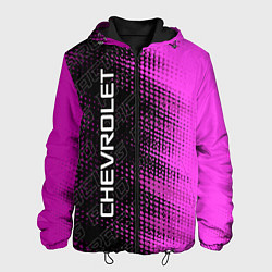 Куртка с капюшоном мужская Chevrolet pro racing: по-вертикали, цвет: 3D-черный