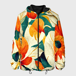 Мужская куртка Винтажный цветочный рисунок