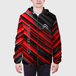 Куртка с капюшоном мужская Citroёn - sport, цвет: 3D-черный — фото 2