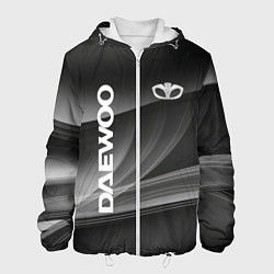 Куртка с капюшоном мужская Daewoo - абстракция, цвет: 3D-белый