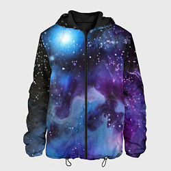 Куртка с капюшоном мужская Дым вселенной, цвет: 3D-черный