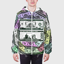 Куртка с капюшоном мужская 100 LOOKS FULL, цвет: 3D-белый — фото 2