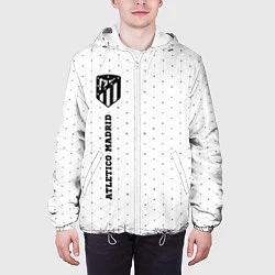 Куртка с капюшоном мужская Atletico Madrid sport на светлом фоне: по-вертикал, цвет: 3D-белый — фото 2
