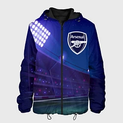 Куртка с капюшоном мужская Arsenal ночное поле, цвет: 3D-черный