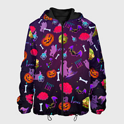 Куртка с капюшоном мужская Это Хэллоуин, цвет: 3D-черный