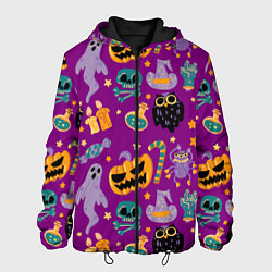 Мужская куртка Happy Halloween - holiday pattern