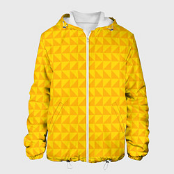 Мужская куртка Геометрия - желтые треугольники