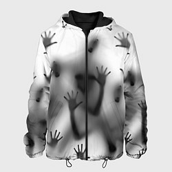 Куртка с капюшоном мужская Bodies inside behind a white wall, цвет: 3D-черный