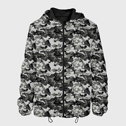Куртка с капюшоном мужская Камуфляж URBAN городской, цвет: 3D-черный
