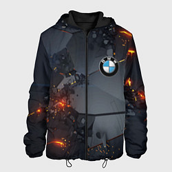 Куртка с капюшоном мужская BMW explosion, цвет: 3D-черный