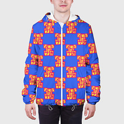 Куртка с капюшоном мужская Зомбилэнд Сага Месть лого, цвет: 3D-белый — фото 2