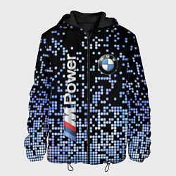 Куртка с капюшоном мужская BMW - M Power - pattern, цвет: 3D-черный