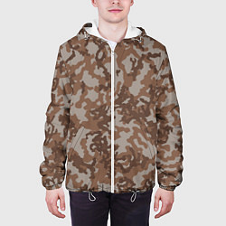 Куртка с капюшоном мужская Камуфляж ВСР-84 песчаный, цвет: 3D-белый — фото 2