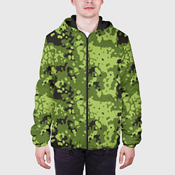 Куртка с капюшоном мужская Камуфляж M-84, цвет: 3D-черный — фото 2