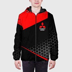Куртка с капюшоном мужская Mitsubishi - Sportwear, цвет: 3D-черный — фото 2