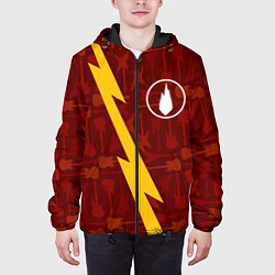Куртка с капюшоном мужская Thousand Foot Krutch гитары и молния, цвет: 3D-черный — фото 2