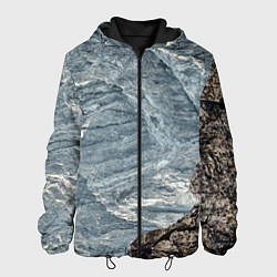 Куртка с капюшоном мужская Море и гора, цвет: 3D-черный