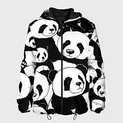 Мужская куртка С пандами паттерн
