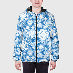 Куртка с капюшоном мужская Снежок, цвет: 3D-черный — фото 2