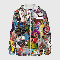 Куртка с капюшоном мужская Art Trash, цвет: 3D-белый