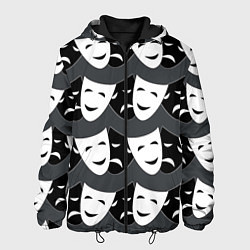 Куртка с капюшоном мужская Две маски, цвет: 3D-черный