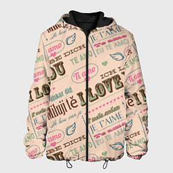 Мужская куртка Ретро дизайн про любовь