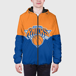 Куртка с капюшоном мужская Нью-Йорк Никс НБА, цвет: 3D-черный — фото 2