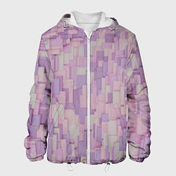 Мужская куртка Множество розовых геометрических кубов