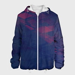 Мужская куртка Абстрактный прозрачный стеклянный фиолетовый патте