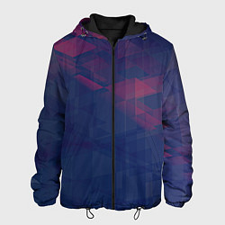 Мужская куртка Абстрактный прозрачный стеклянный фиолетовый патте