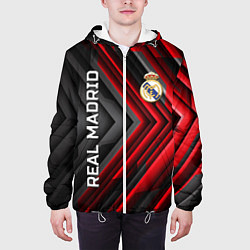 Куртка с капюшоном мужская Real Madrid art, цвет: 3D-белый — фото 2