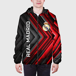 Куртка с капюшоном мужская Real Madrid art, цвет: 3D-черный — фото 2
