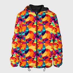 Мужская куртка Абстрактный узор из разноцветных окружностей
