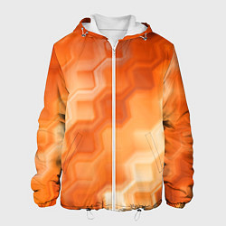 Мужская куртка Золотисто-оранжевый туманный паттерн