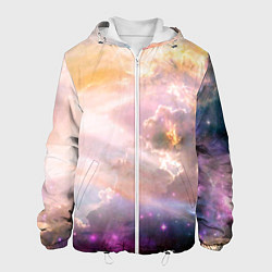 Мужская куртка Аморфное абстрактное космическое красочное небо