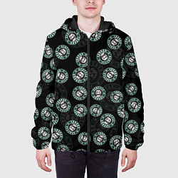 Куртка с капюшоном мужская Seattle grunge эмблемы, цвет: 3D-черный — фото 2