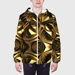Куртка с капюшоном мужская Золотой калейдоскоп, цвет: 3D-белый — фото 2
