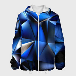 Мужская куртка Polygon blue abstract