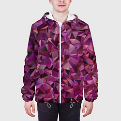 Куртка с капюшоном мужская Весенний оригами, цвет: 3D-белый — фото 2