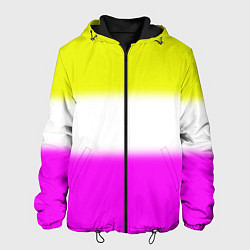 Куртка с капюшоном мужская Трехцветный размытый фон, цвет: 3D-черный