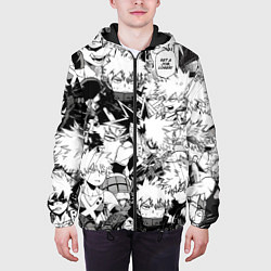 Куртка с капюшоном мужская Кацуки Бакуго - Моя геройская академия, цвет: 3D-черный — фото 2
