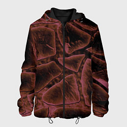 Куртка с капюшоном мужская Камнепад, цвет: 3D-черный
