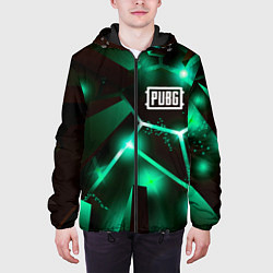 Куртка с капюшоном мужская PUBG разлом плит, цвет: 3D-черный — фото 2