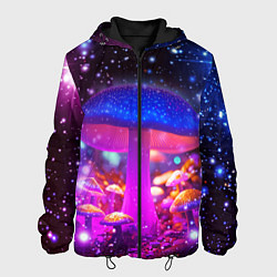 Мужская куртка Звезды и неоновые светящиеся грибы