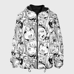 Куртка с капюшоном мужская Anime hentai ahegao, цвет: 3D-черный