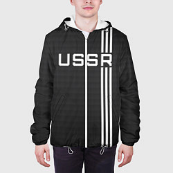 Куртка с капюшоном мужская USSR carbon, цвет: 3D-белый — фото 2